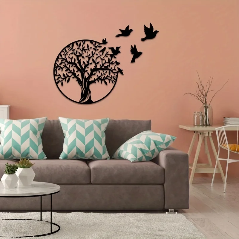 Interior Design Home - CIFbuy Sanat Hayat Ağacı Açık Avlu