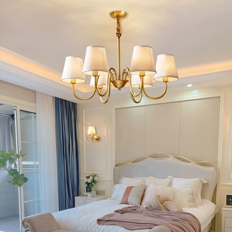 Interior Design Hall - Bakır Avize Oturma Odası Yatak Odası