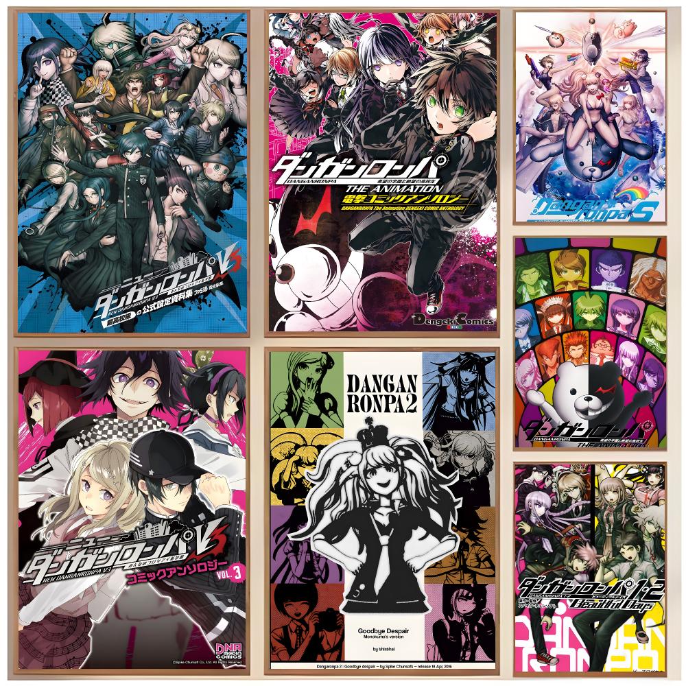 Interior Design With Wallpaper - anime oyunu D-Danganronpa Posteri Klasik Ev