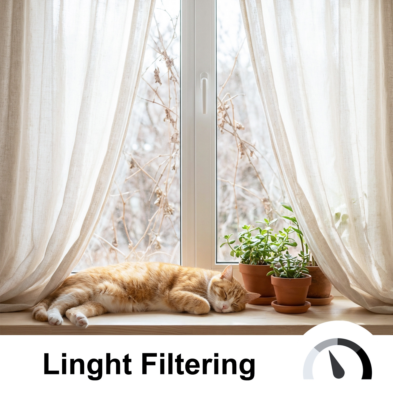 Bej Voile Perdeler 2 Panel Del - Linen Curtain Eyelet incelemesi ve fiyatı