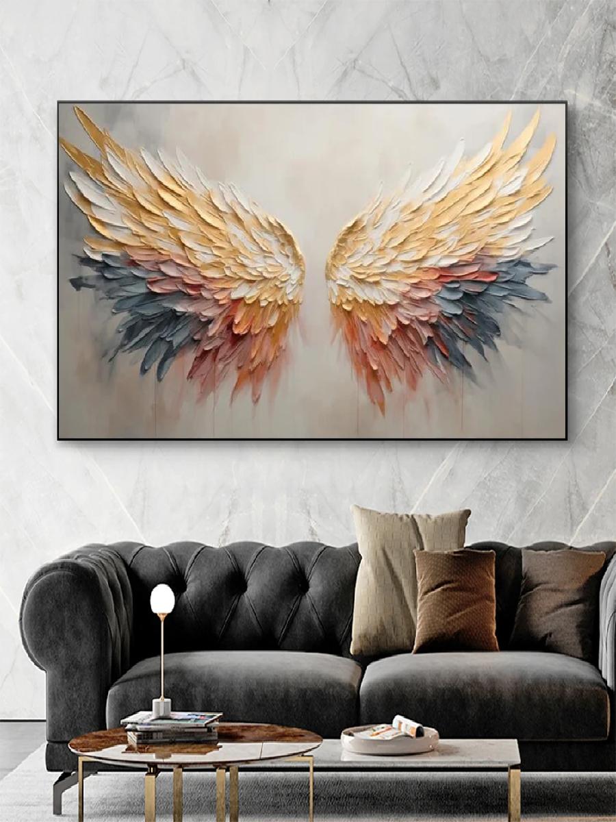 Renkli soyut melek kanat yağlı - Interior Design Sketch incelemesi ve fiyatı
