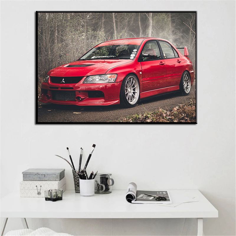 Supercar Posterler Lancer Evo  - Interior Design Sketch incelemesi ve fiyatı