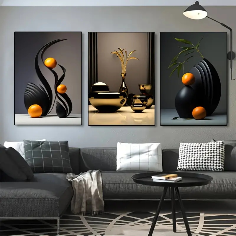 3 adet/takım soyut tuval baskı - Interior Design Sketch incelemesi ve fiyatı