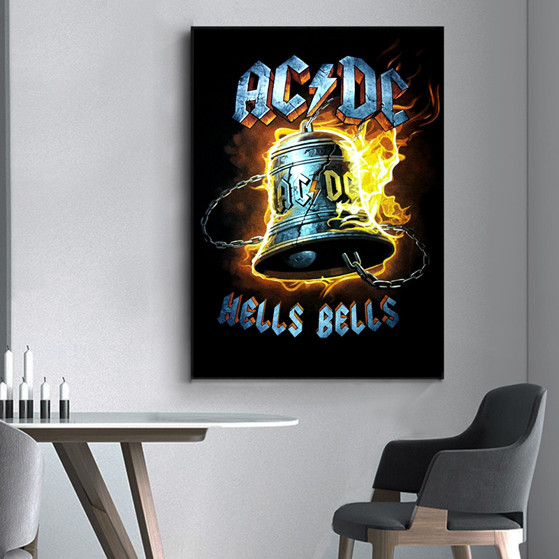 AC_DC Bant Tuval Sanat Retro P - Interior Design Sketch incelemesi ve fiyatı