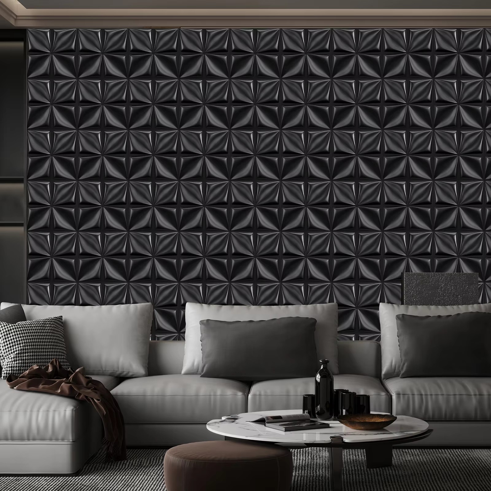 3D Duvar Paneli PVC Çiçek Tasa - Interior Design With Wallpaper incelemesi ve fiyatı