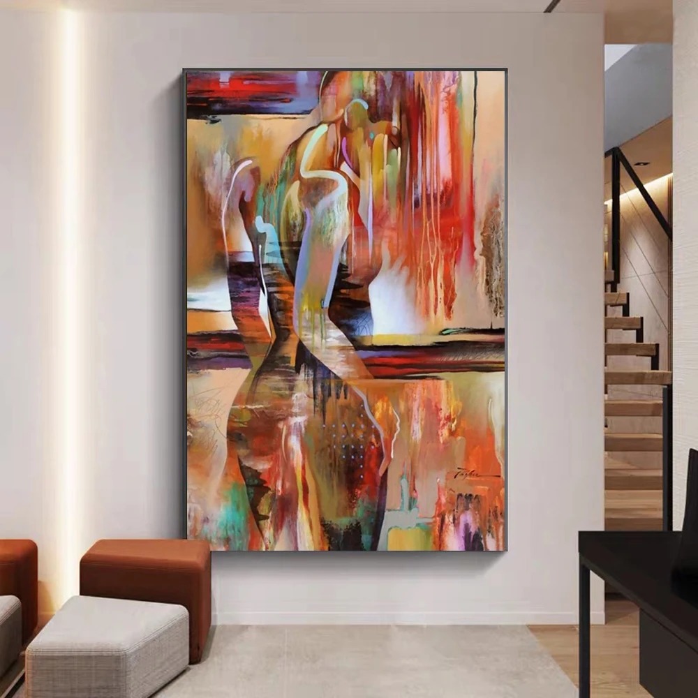Soyut Yağlıboya Kadın Seksi Vü - Interior Design Sketch incelemesi ve fiyatı