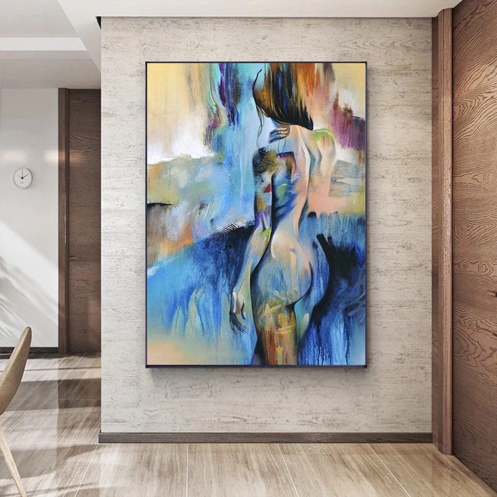 Soyut Yağlıboya Kadın Seksi Vü - Interior Design Sketch incelemesi ve fiyatı