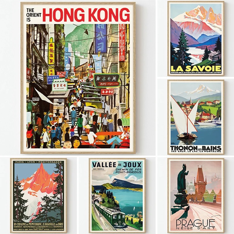 Seyahat Retro Poster sanat boy - Interior Design Sketch incelemesi ve fiyatı