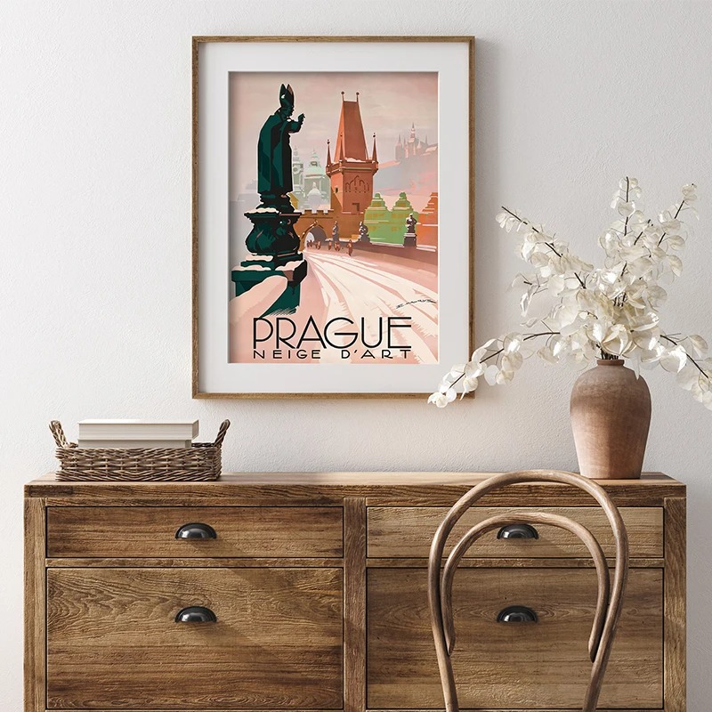 Seyahat Retro Poster sanat boy - Interior Design Sketch incelemesi ve fiyatı