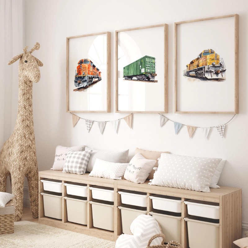 Suluboya Retro Buharlı Tren De - Interior Design Sketch incelemesi ve fiyatı