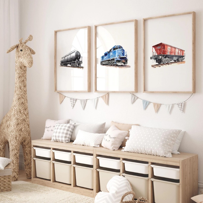 Suluboya Retro Buharlı Tren De - Interior Design Sketch incelemesi ve fiyatı