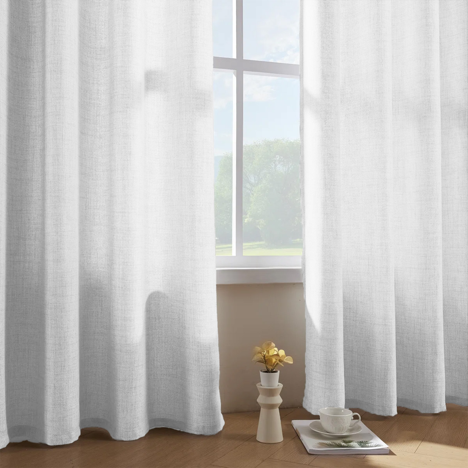 1 Parça, Düz Renkli Bohem Vint - Linen Curtain Eyelet incelemesi ve fiyatı