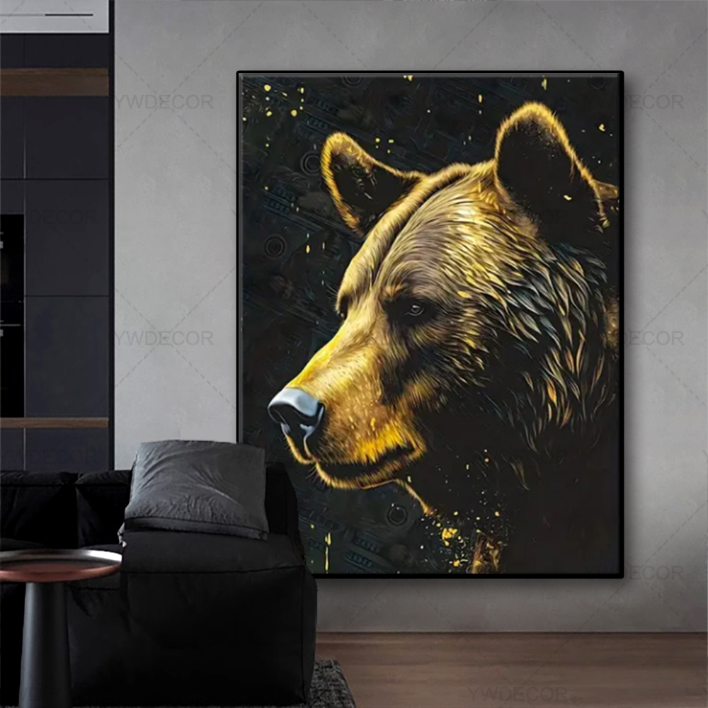 Boğa ve Ayı Hayvanlar Boyama T - Interior Design Sketch incelemesi ve fiyatı
