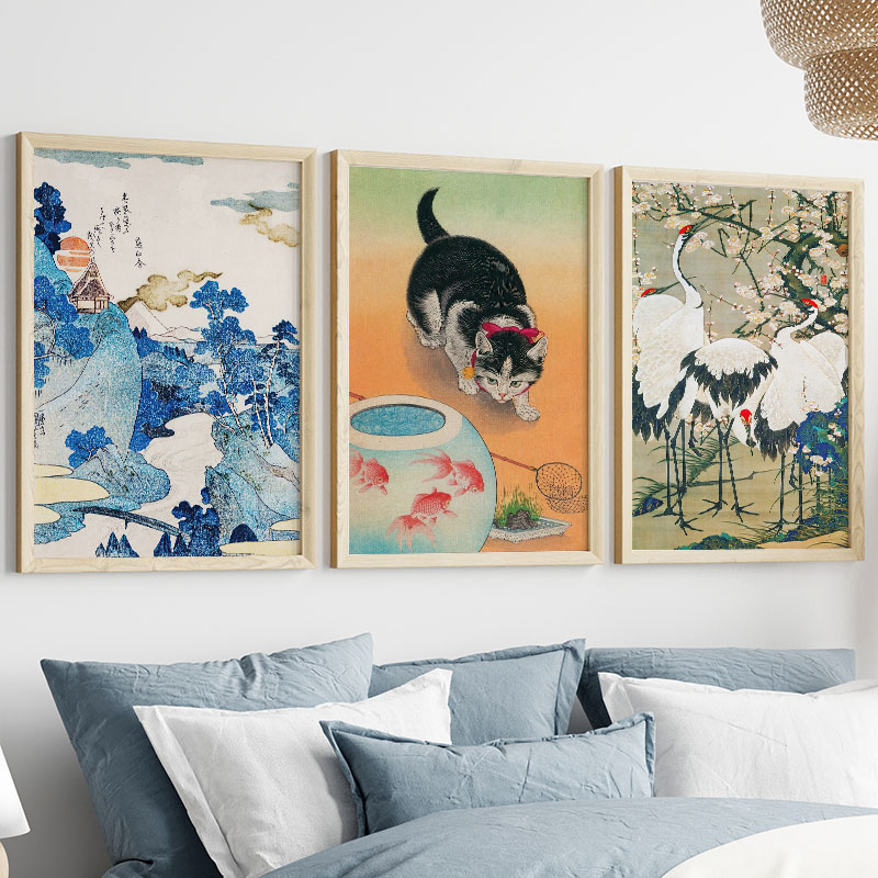 Japon Katsushika Hokusai tuval - Interior Design Home incelemesi ve fiyatı