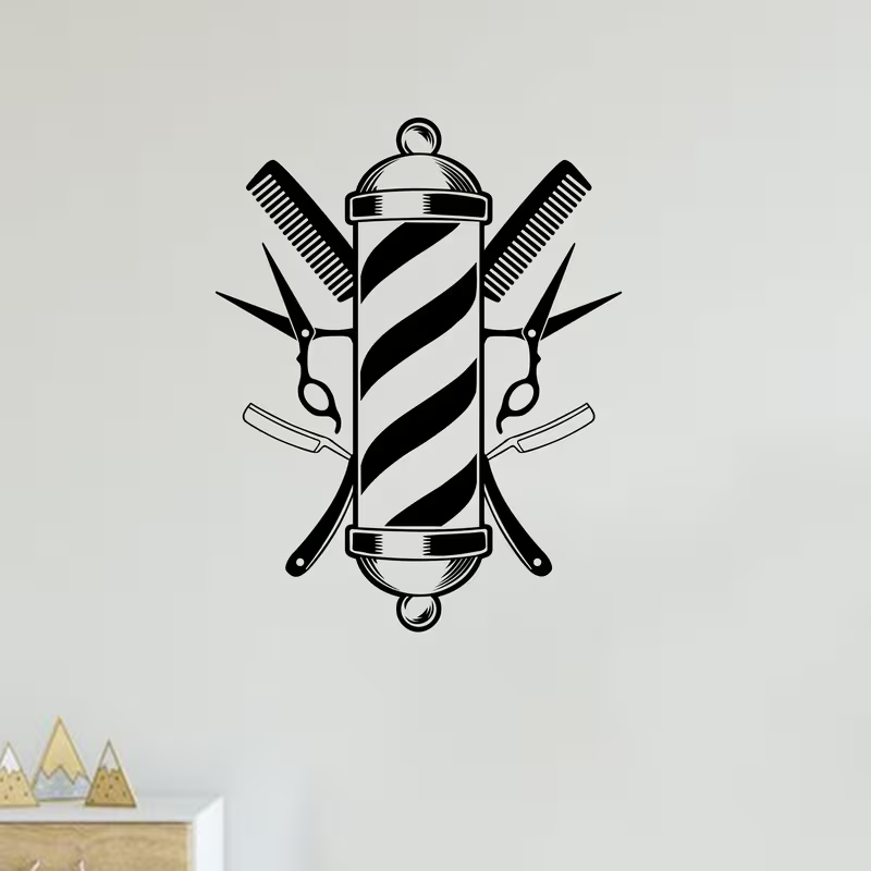 Berber Dükkanı Duvar Çıkartmas - Interior Design With Wallpaper incelemesi ve fiyatı
